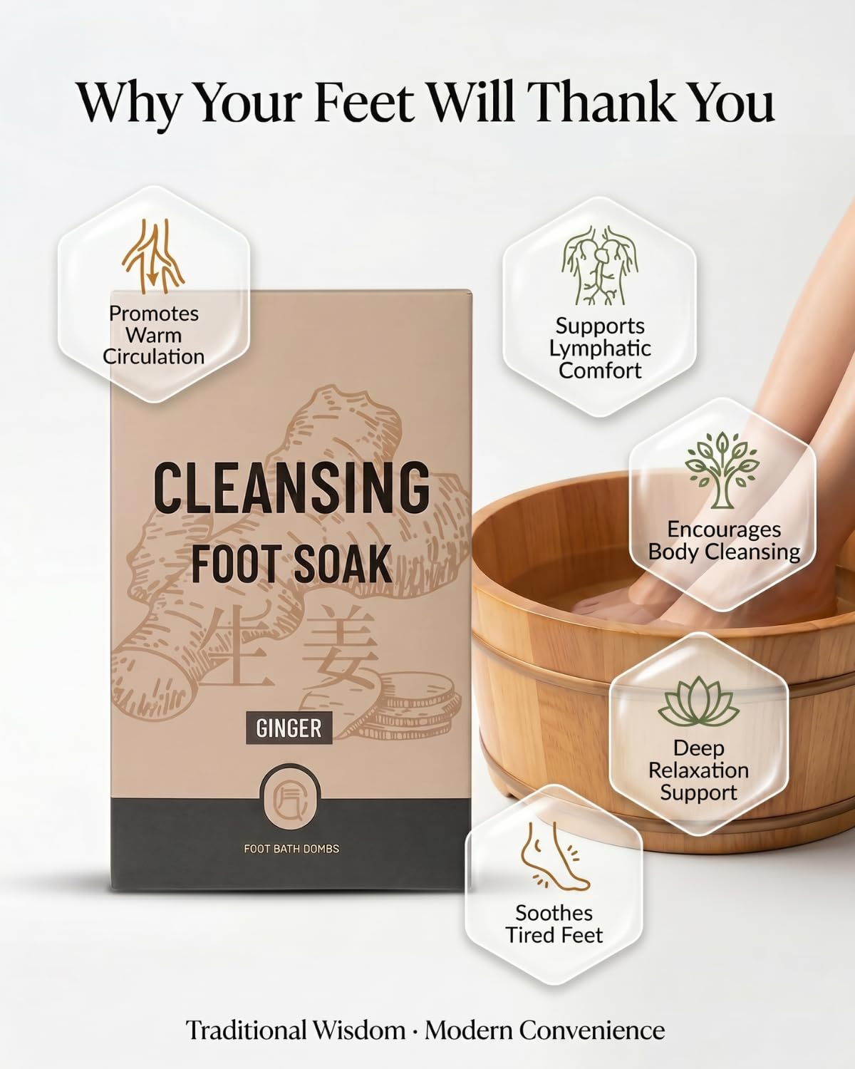 Ginger Root Foot Spa  | Circulation | Recovery | Relaxation