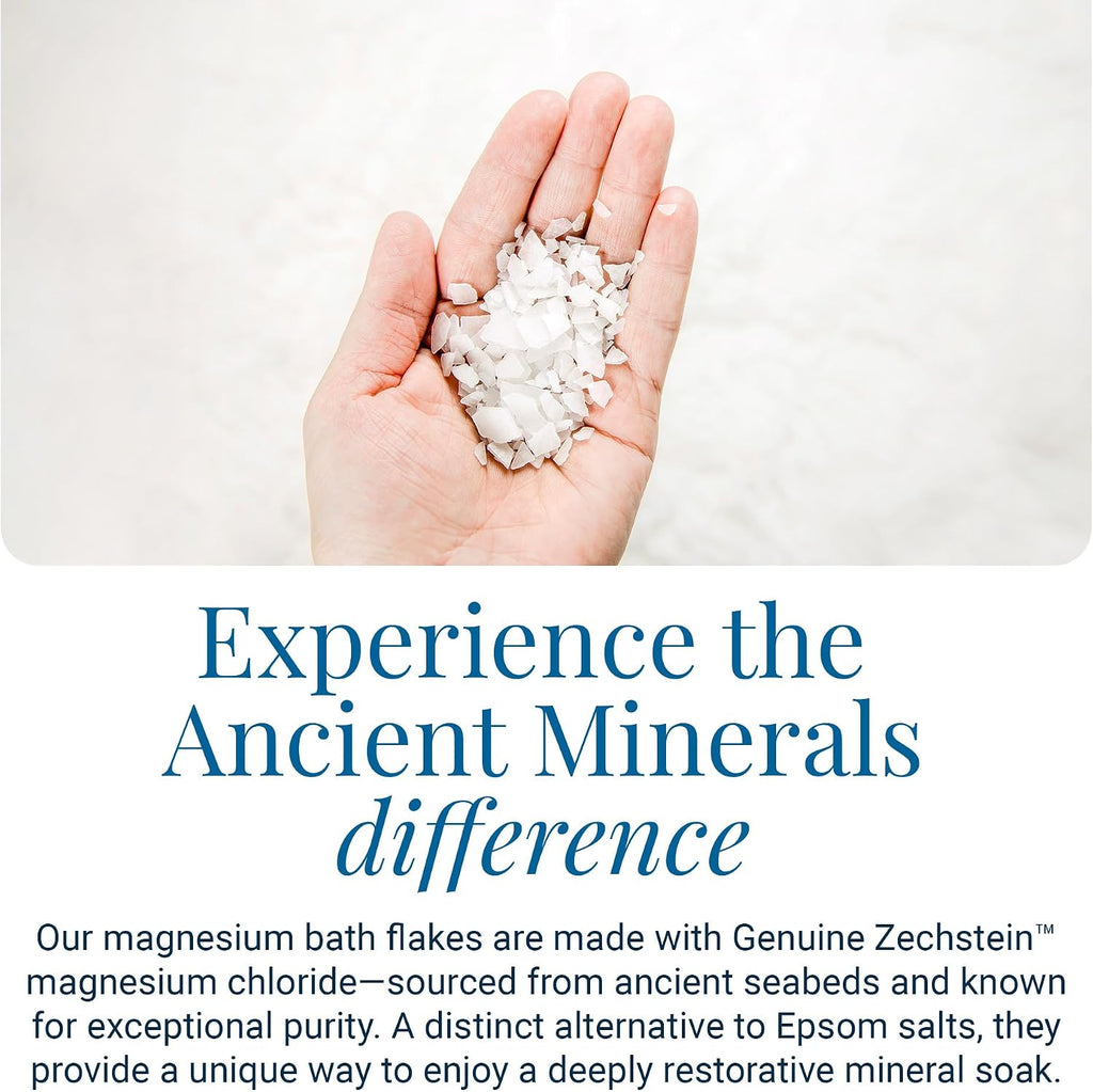 Ancient Minerals Magnesium Bath Flakes, Epsom Salt Alternative