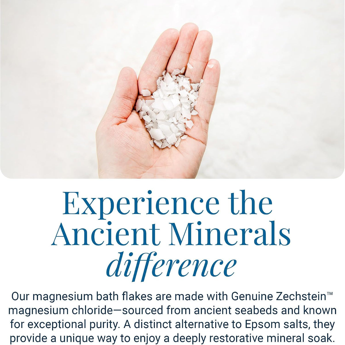 Ancient Minerals Magnesium Bath Flakes, Epsom Salt Alternative