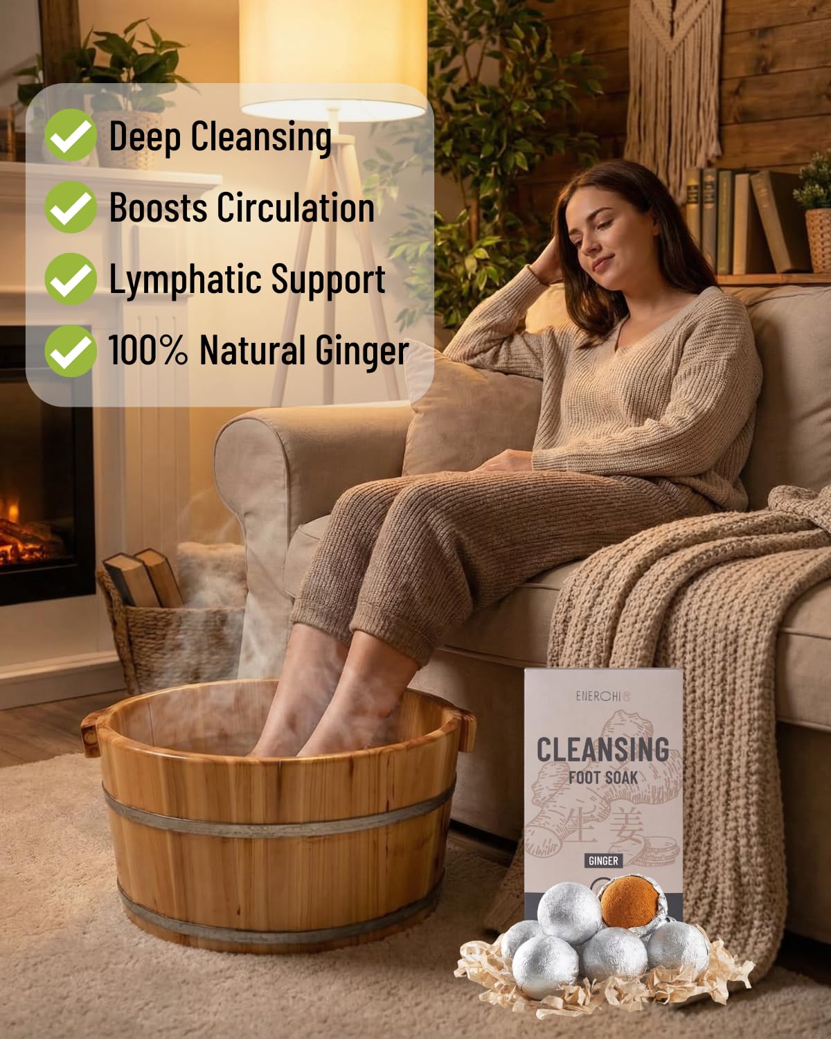 Ginger Root Foot Spa  | Circulation | Recovery | Relaxation