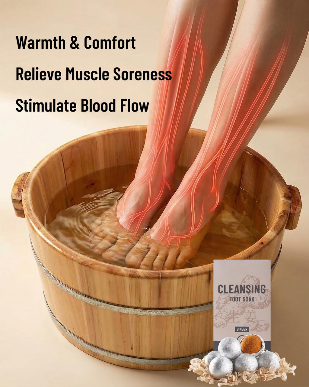 Ginger Root Foot Spa  | Circulation | Recovery | Relaxation