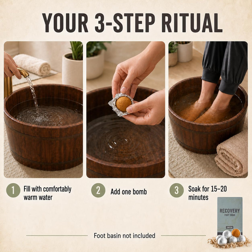 Ginger Root Foot Spa  | Circulation | Recovery | Relaxation