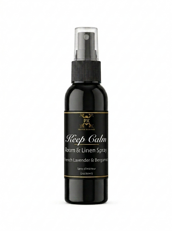 Keep Calm Lavender Bergamot Room Spray | Natural Anxiety Relief | Aromatherapy Linen Mist | 2oz