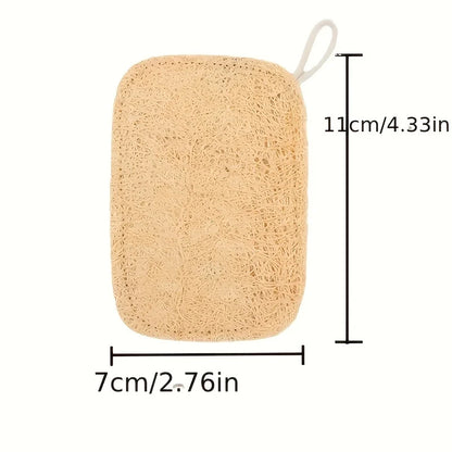 5 Pack Natural Loofah Sponge Bath Scrubbers