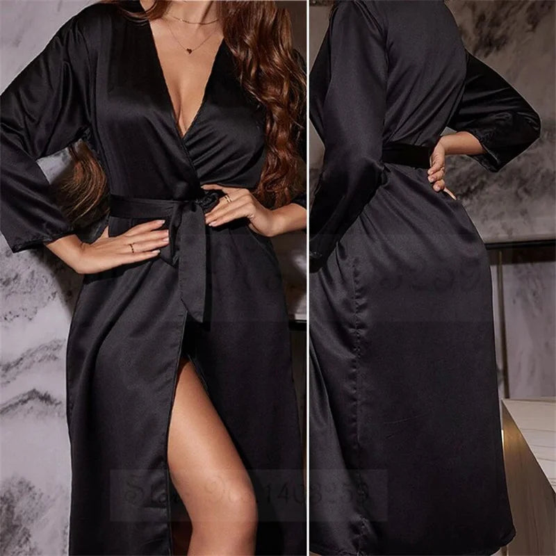 Marrakech Muse Satin Robe