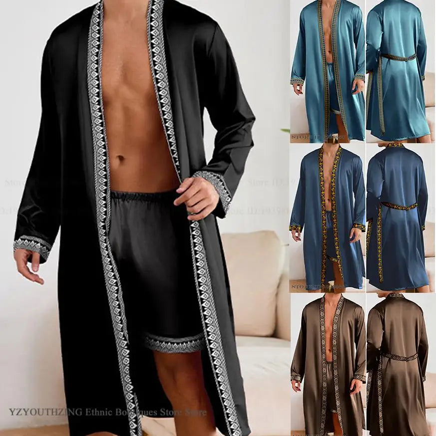 Men Long Kimono Robe
