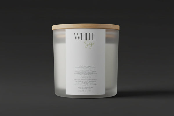 White Sage Candle Energy clearing Aromatherapy Candle